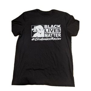 Black Lives Matter T Shirt #CityAgainstRacism by Champion Grind Size Large